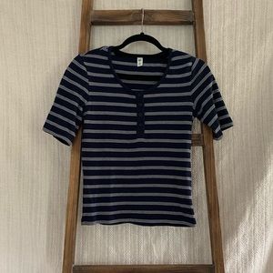 BP striped women’s scoop necked shirt